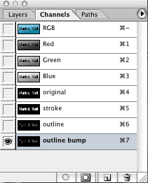 channels palette